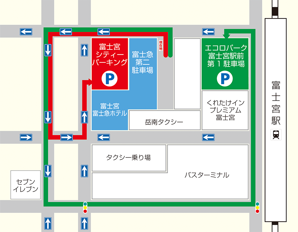 富士宮富士急ホテル 周辺マップ